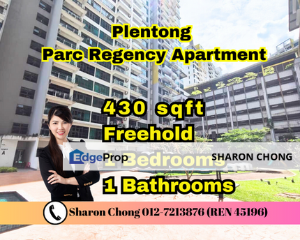 Studio Unit for Sale Parc Regency Apartment, Johor, Johor Bahru