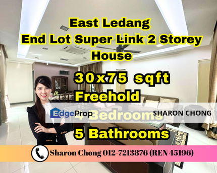 End Lot Super Link 2 Storey House SERENITY PARK, Johor, East Ledang