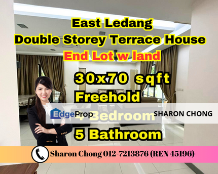 End Lot SuperLink 2 Storey House SERENITY PARK EAST LEDANG for Sale, Johor, East Ledang