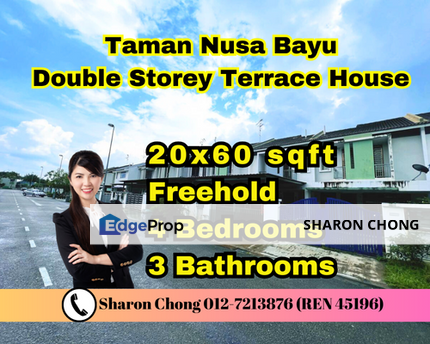 Double Storey Terrace Nusa Bayu For Sale  , Johor, Nusajaya