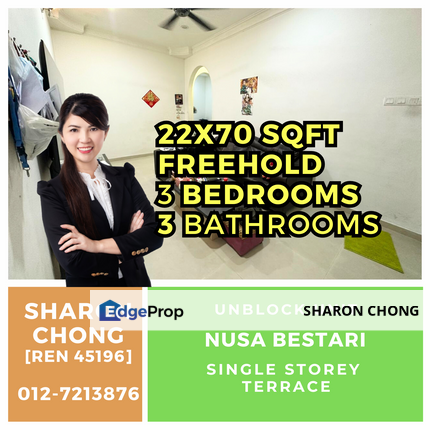 Single Storey Terrace House Nusa Bestari Nb2 for Sale, Johor, Skudai