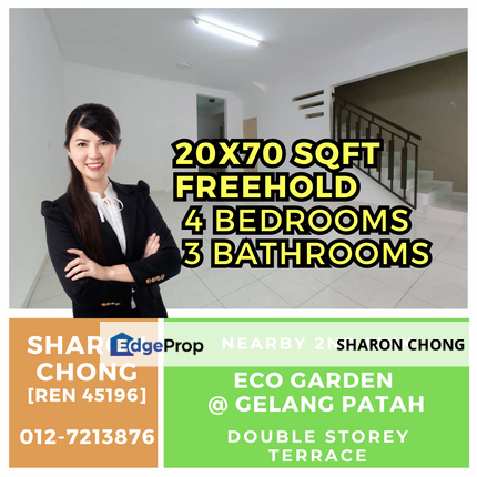 Eco Garden Gelang Patah Double Storey Terrace for Sale, Johor, Gelang Patah