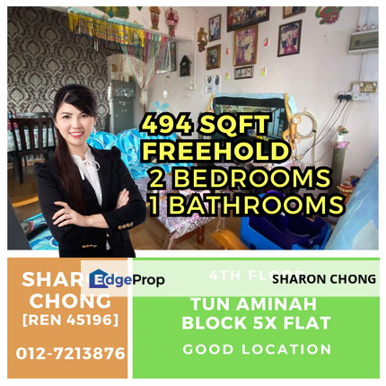 Skudai Flat for Sale Tun Aminah Flat, Johor, Johor Bahru