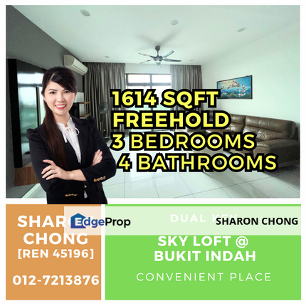 For Sale Dual Key Unit Sky Loft Premium Suites Bukit Indah, Johor, Johor Bahru