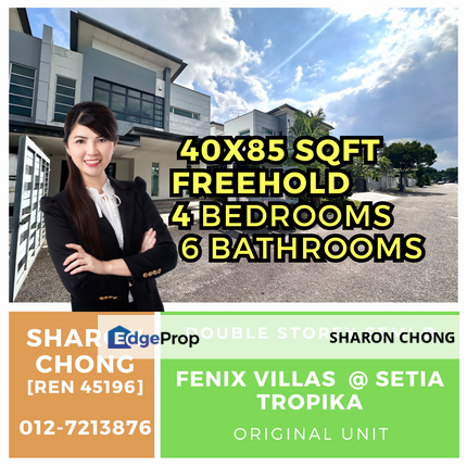 Double Storey Semi Detached House Fenix Villa Setia Tropika For Sale, Johor, Setia Tropika