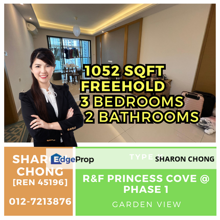 R&F Princess Cove Apartment Phase 1 For Sale, Johor, Johor Bahru