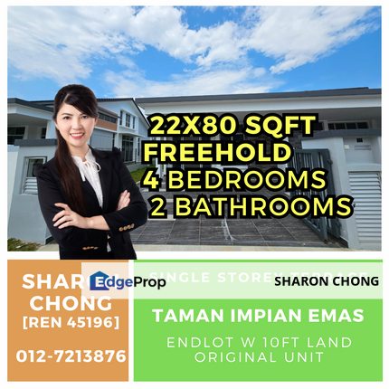 Single Storey Terrace for Sale Impian Ikonik Impian Emas, Johor, Skudai