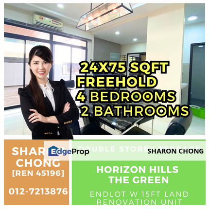 Double Storey Superlink for Sale The Green Horizon Hills, Johor, 