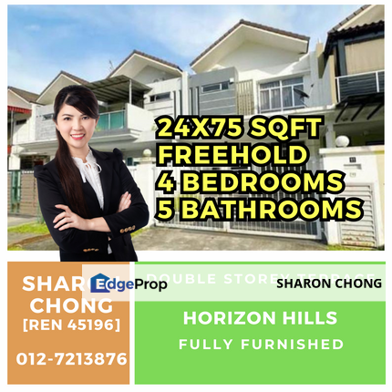 Double Storey Terrace House For Sale The Greens, Horizon Hills, Johor, 