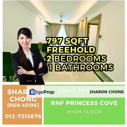 R&F Princess Cove 2 Bedrooms R&F Princess Cove For Sale, Johor, Johor Bahru