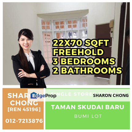 For Sale Taman Skudai Baru Single Storey House, Johor, Skudai