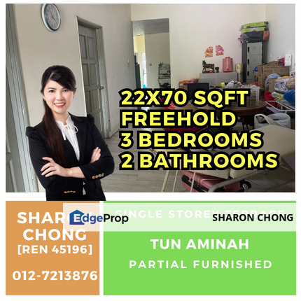 For Sale Single Storey Terrace House Taman Ungku Tun Aminah, Johor, Skudai