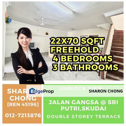 For Sale Double Storey Terrace House Taman Sri Putri Skudai, Johor, Skudai