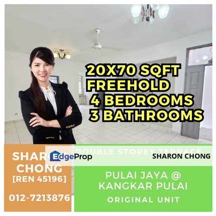 Double Storey Terrace Bandar Pulai Jaya for Sale , Johor, Kangkar Pulai