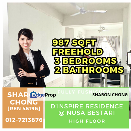 D’Inspire Residence High Floor Unit For Sale, Johor, Skudai