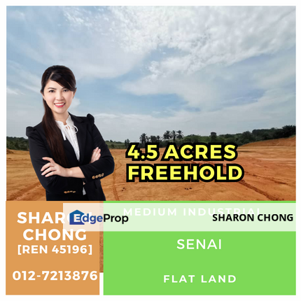 Senai Medium Industrial Land for Sale, Johor, Senai