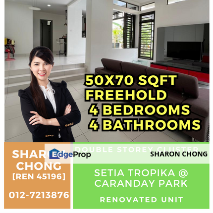 Caranday Park Setia Tropika Double Storey Cluster House For Sale, Johor, Setia Tropika