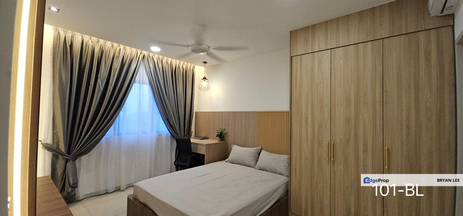 NICELY RENOVATED & FURNISHED !! Huni Residence @ Eco Ardence, Setia Alam Corner Unit  1000sqft 3 Bedrooms & 2 Bathrooms Level 20 Built In Wardrobe Doo, Selangor, Setia Alam/Alam Nusantara