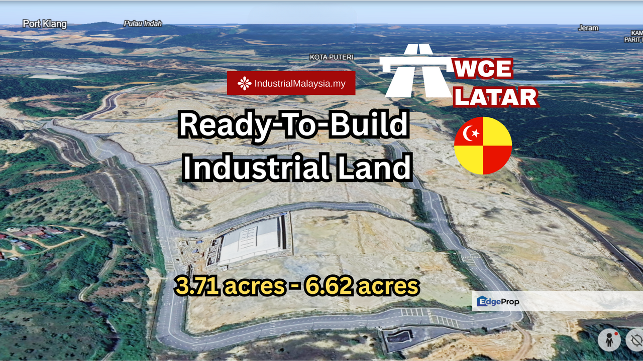 Ready-To-Build Industrial Land for Sale   Location: Kota Puteri, Batu Arang  - Close To WCE Assam Jawa Interchange, Selangor, Batu Arang