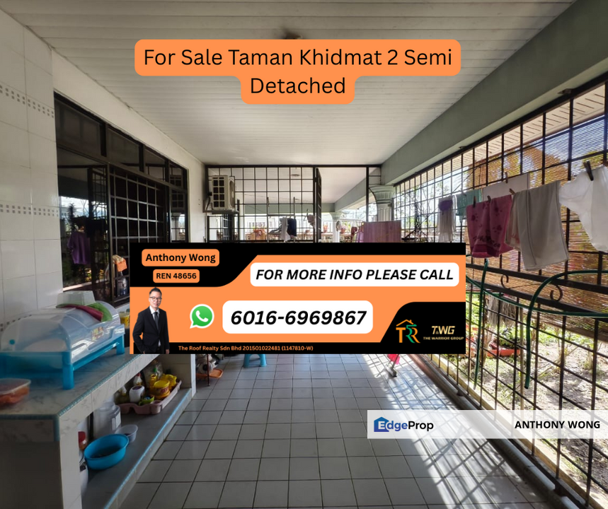 Taman Khidmat Semi Detached 2 adjoining unit Kolombong, Sabah, Kota Kinabalu