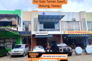Taman Sawit  Balung Double Storey Shoplot Tawau