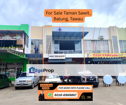 Taman Sawit  Balung Double Storey Shoplot Tawau, Sabah, Tawau
