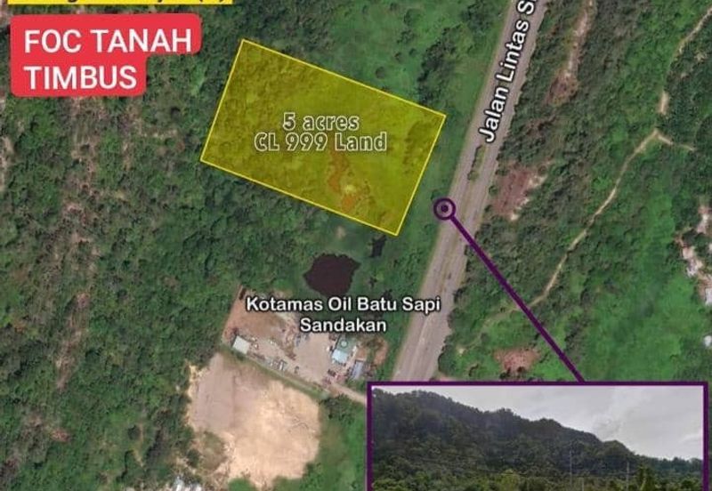 Sandakan sibuga land CL 5 Acre Mainroad