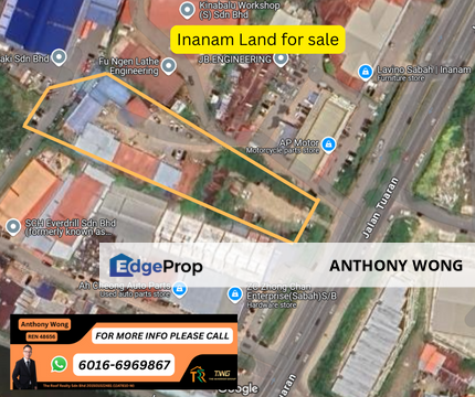 Inanam Roadside land for sale, Sabah, Inanam