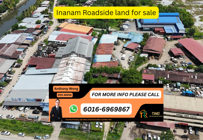 Inanam Roadside land for sale