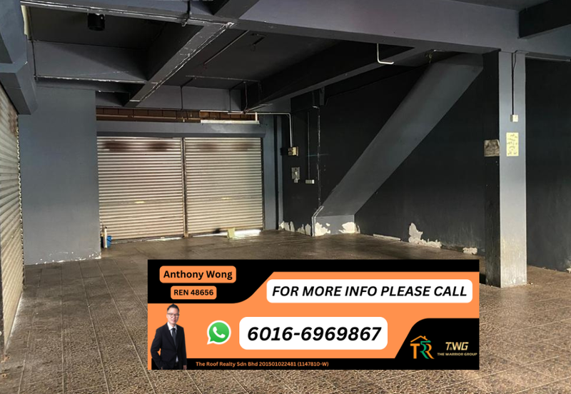 Taman Suria Shop corner penampang