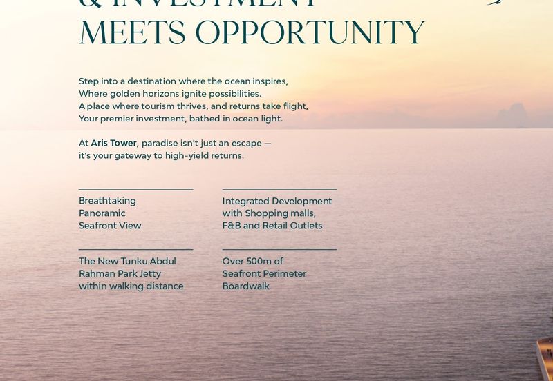 Penisula Aris Tower Kota Kinabalu seafront Commercial unit