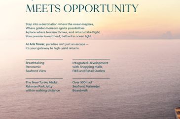 Penisula Aris Tower Kota Kinabalu seafront Commercial unit