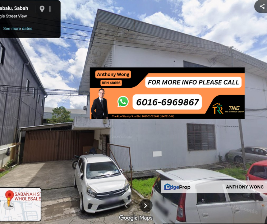 Semi Detached Lian seng light industrial warehouse near inanam bus terminal, Sabah, Inanam