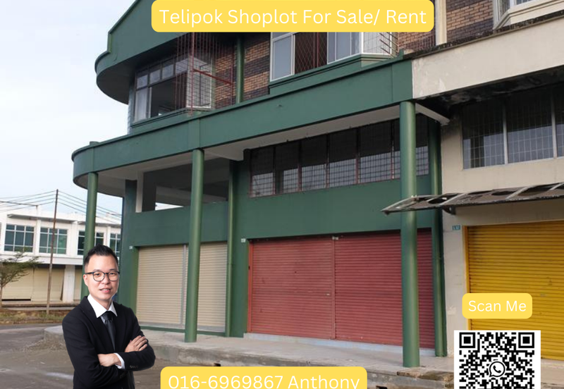 Telipok Shop lot for sale/ or rent