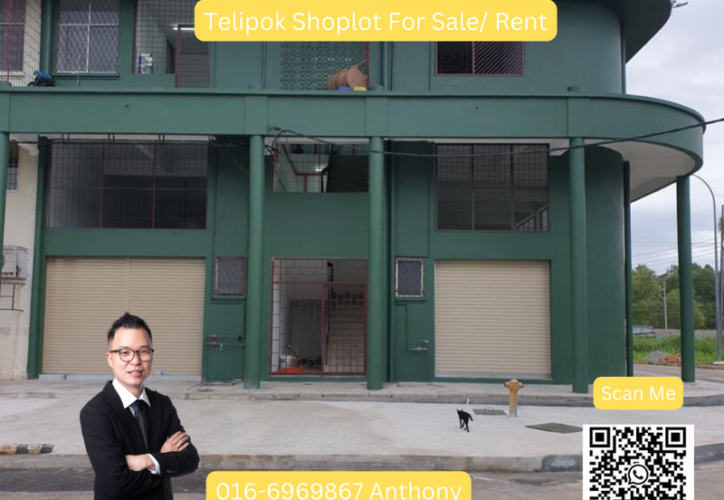 Telipok Shop lot for sale/ or rent
