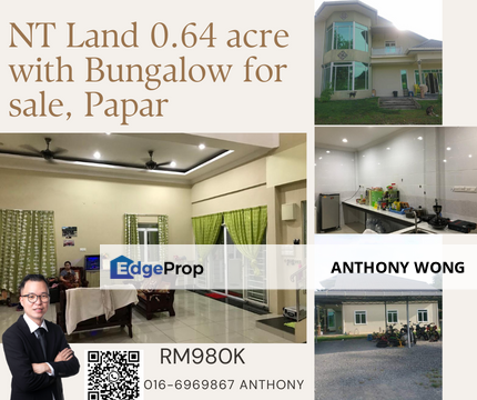 NT Land 0.64 acre with Bungalow Kg.Biau, Papar, Sabah, Papar