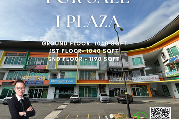 I-plaza shoplot penampang 3 storey