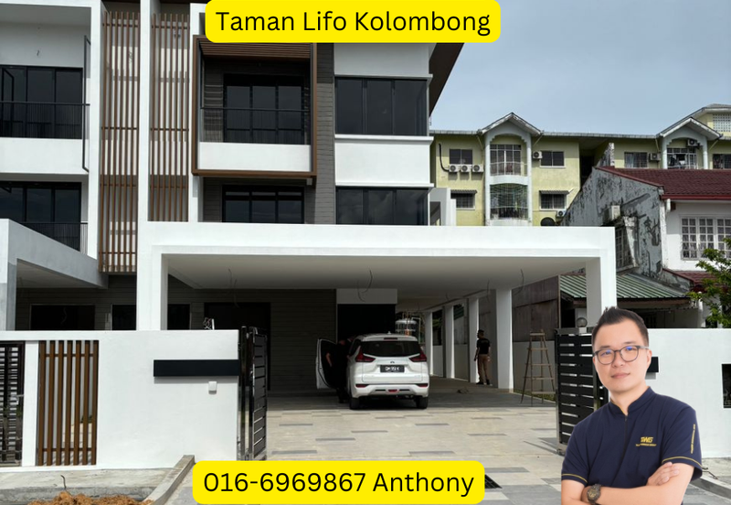 Taman Lifo 3 Storey Semi Detached Double storey Kolombong with private lift- Flood free