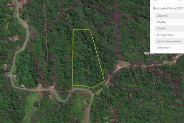 Telipok Hilly Land CL 10 acre with road access