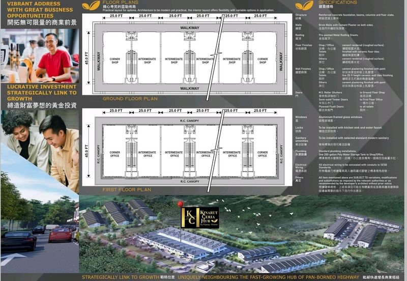 Kinarut Ceria Hub Double storey Shoplot Kota Kinabalu