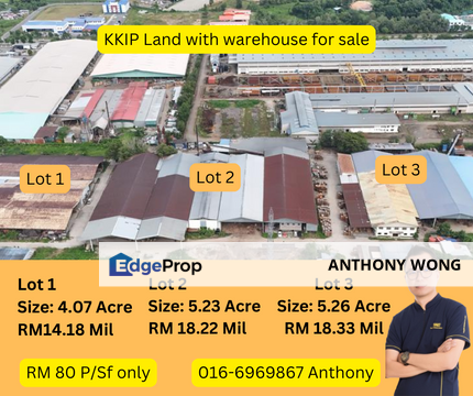 KKIP Timur Land with warehouse , Sabah, Telipok