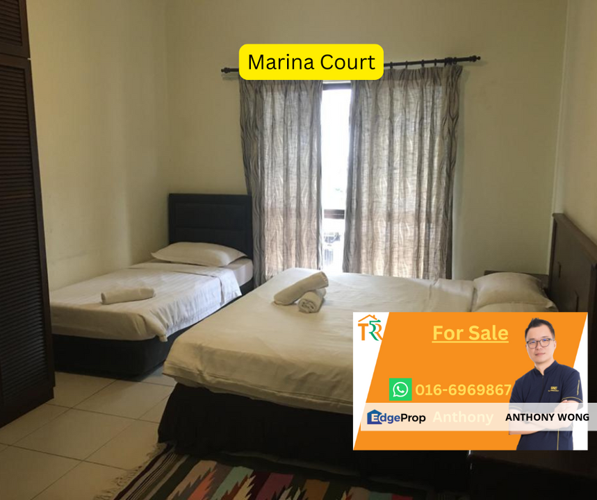 Marina Court 3R|2B Fully Furnished, Sabah, Kota Kinabalu
