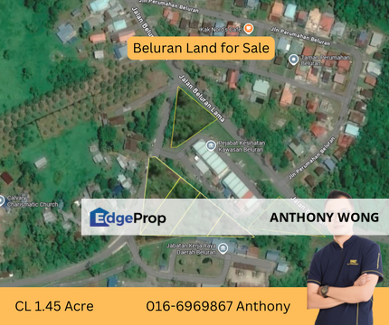 Beluran Land CL 1.45 Acre Town Area, Sabah, Beluran