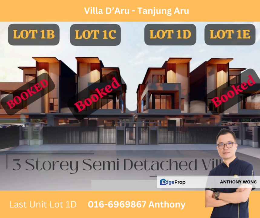 Villa D'Aru Semi Detached Tanjung Aru, Sabah, Kota Kinabalu