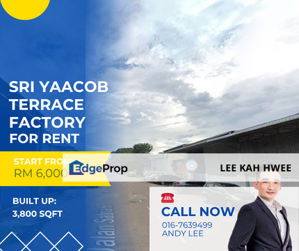 Taman Tan Sri Yaacob Terrace Factory for Rent, Johor, Skudai