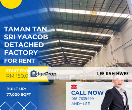Taman Tan Sri Yaacob Detached Factory for Rent, Johor, Skudai