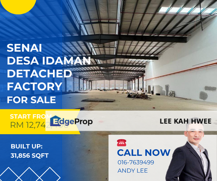 Taman Desa Idaman Detached Factory for Sale, Johor, Senai