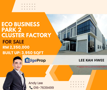 Eco Business Park 2 Senai Cluster Factory for Sale, Johor, Senai