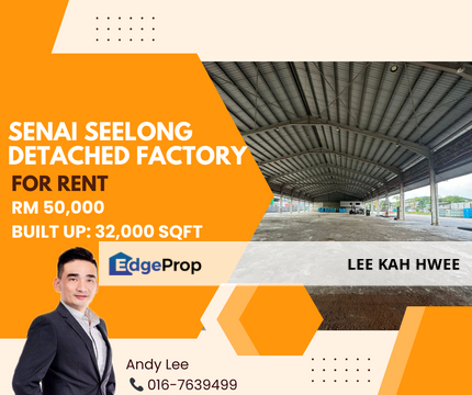 Seelong Senai Detached Factory for Rent, Johor, Senai