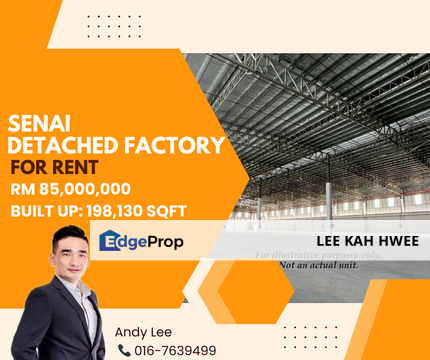 Taman Perindustrian Senai Detached Factory for Rent, Johor, Senai